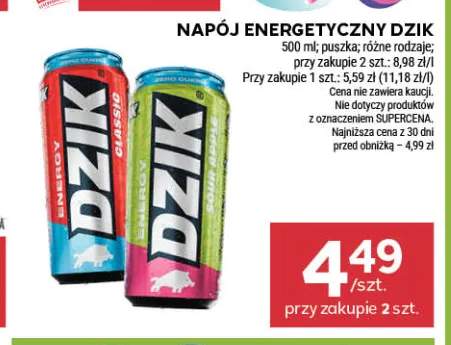 Napój energetyczny Dzik