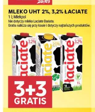 Mleko UHT Łaciate 2% +1 wariant