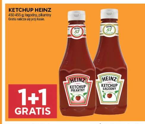 Ketchup Heinz łagodny +1 wariant