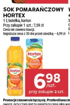 Sok pomarańczowy Hortex butelka