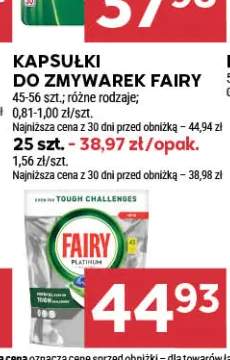 Kapsułki do zmywarek Fairy 25 szt. +1 wariant