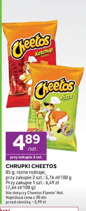 Chrupki Cheetos Ketchup +1 wariant