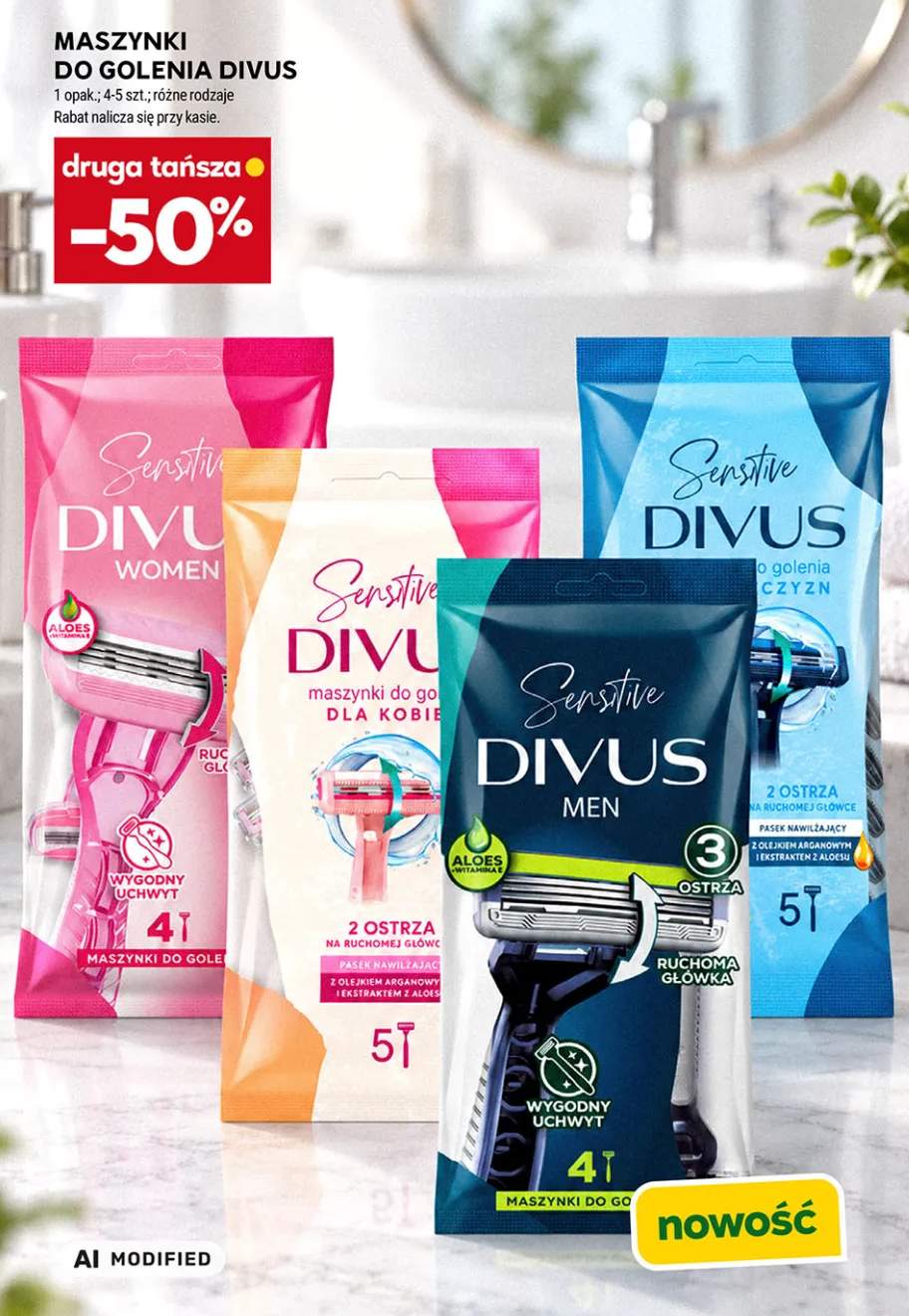 Maszynki do golenia Sensitive dla kobiet Divus +3 warianty