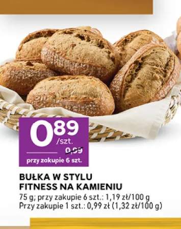 Bułka w stylu fitness na kamieniu