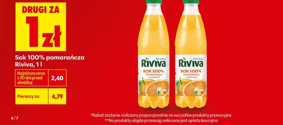 Sok pomarańcza Riviva 100%