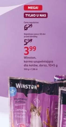 Karma uzupełniająca dla kotów dorsz Winston