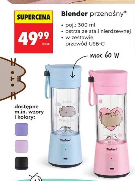 Blender przenośny 300 ml Pusheen