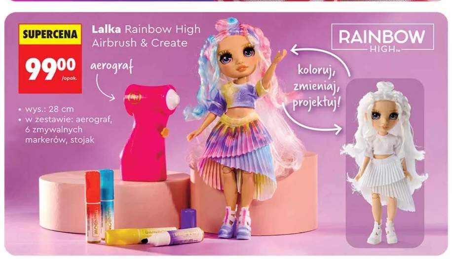 Lalka Rainbow High Airbrush & Create