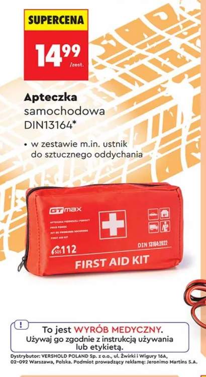 Apteczka samochodowa DIN13164 Gt max