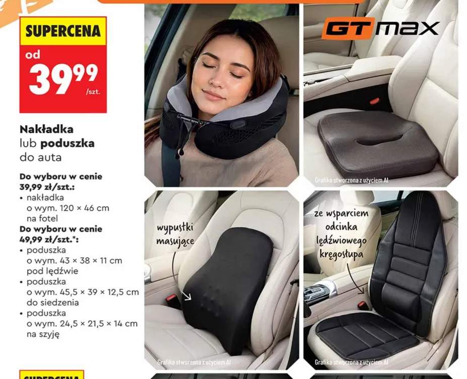 Nakładka na fotel do auta 120x46 cm Gt Max +3 warianty