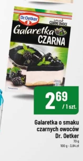 Galaretka o smaku czarnych owoców Dr. Oetker