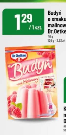Budyń o smaku malinowym Dr. Oetker