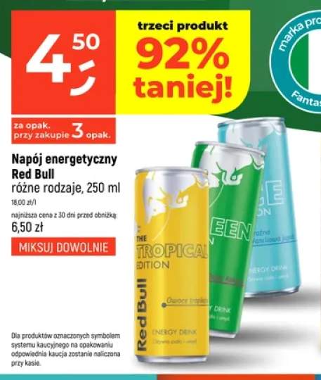 Napój energetyczny Red Bull The Green Edition +2 warianty