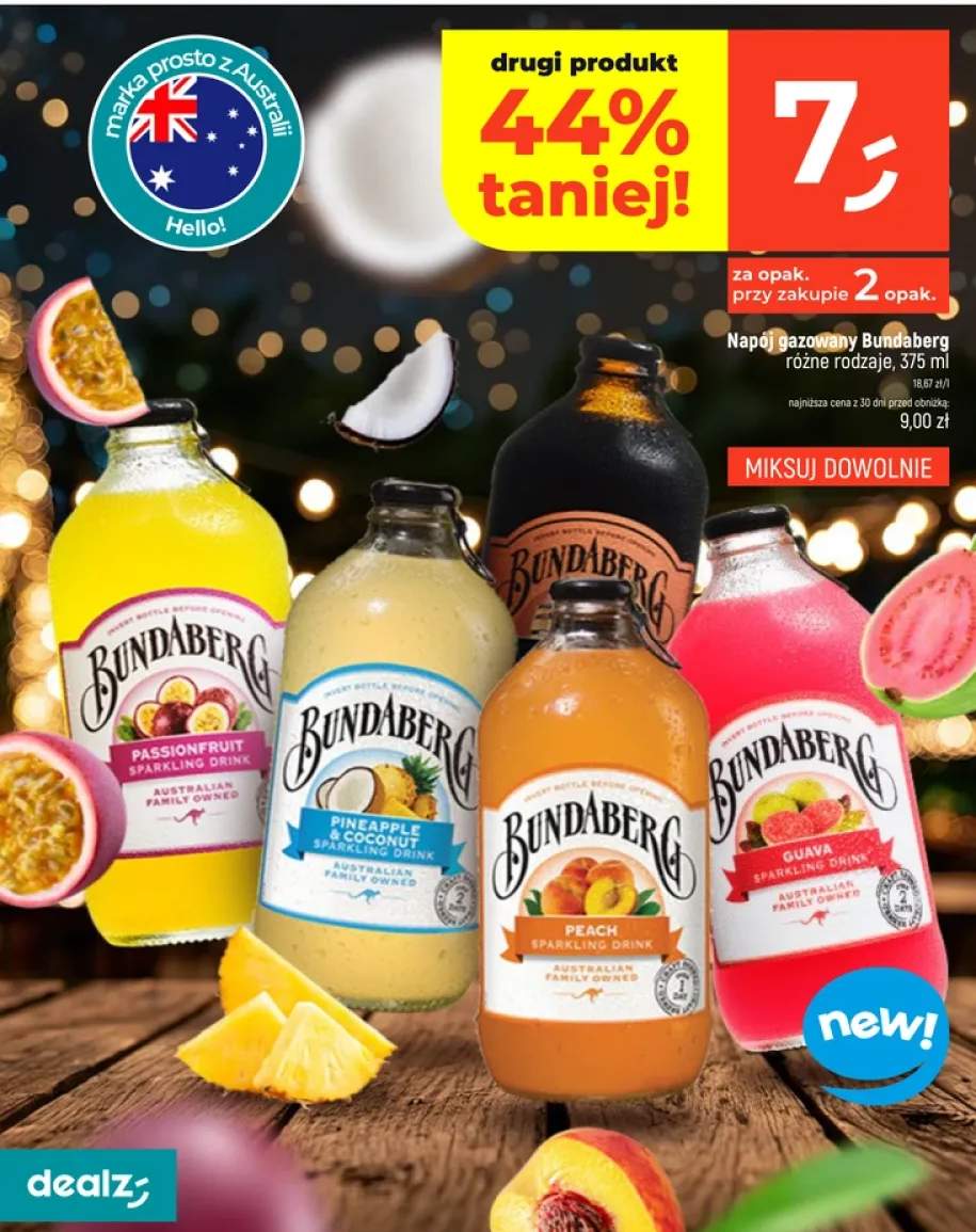 Napój gazowany Bundaberg Passionfruit +4 warianty
