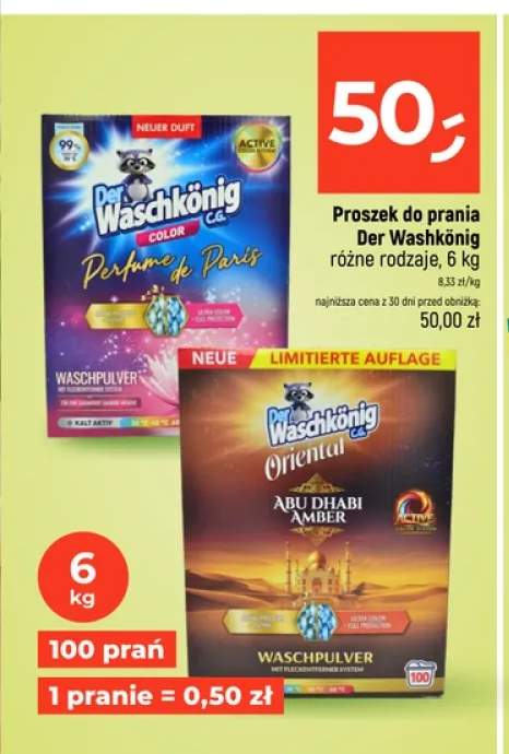 Proszek do prania Der Waschkönig Color Perfume de Paris