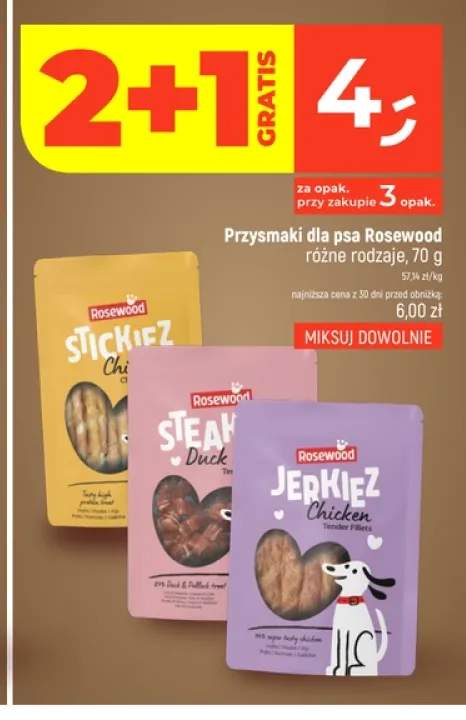 Przysmaki dla psa Rosewood Steak Duck +2 warianty