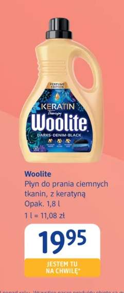 Płyn do prania ciemnych tkanin z keratyną Woolite