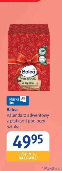 Kalendarz adwentowy z płatkami pod oczy Balea