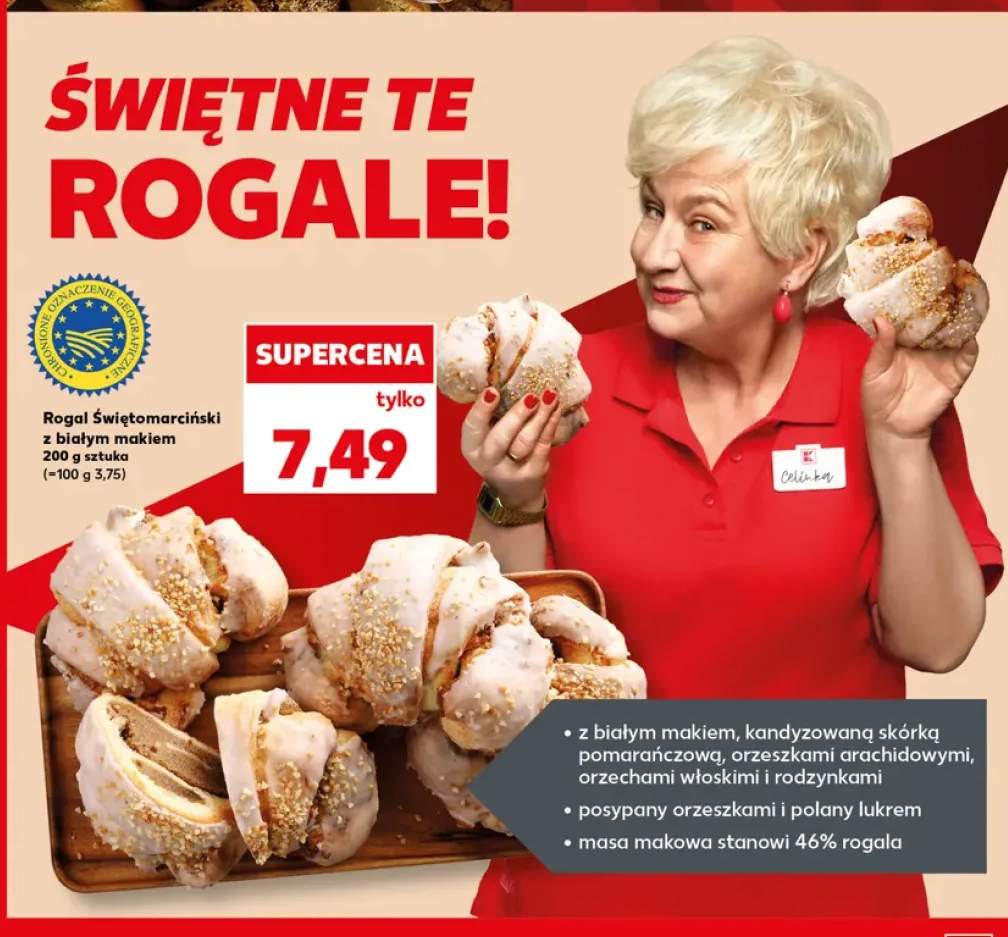Rogal Świętomarciński z białym makiem