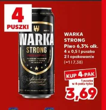 Piwo Warka Strong 6,3% 4-pak