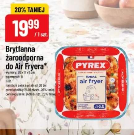 Brytfanna żaroodporna do Air Fryera Pyrex