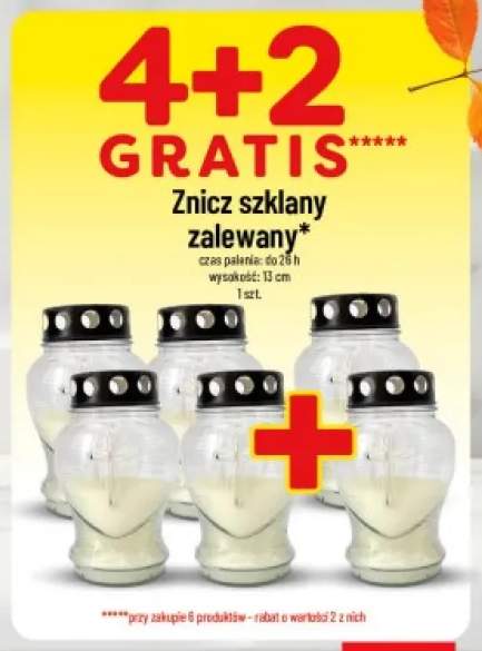 Znicz szklany zalewany