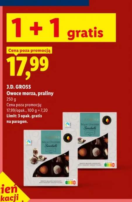 Praliny owoce morza J.D. Gross