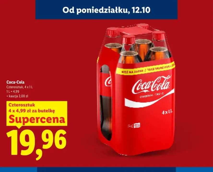 Napój gazowany Coca-Cola 4-pak