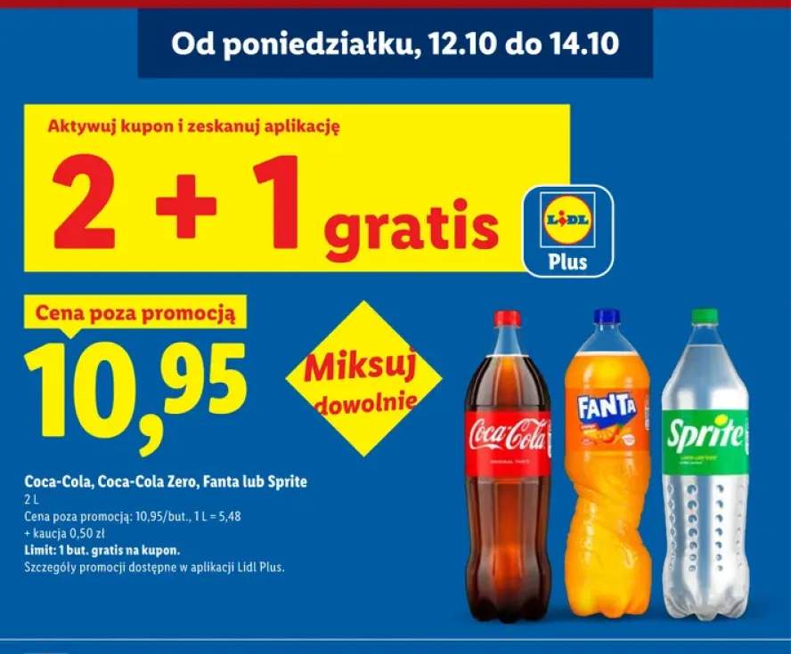 Napój gazowany Coca-Cola +3 warianty