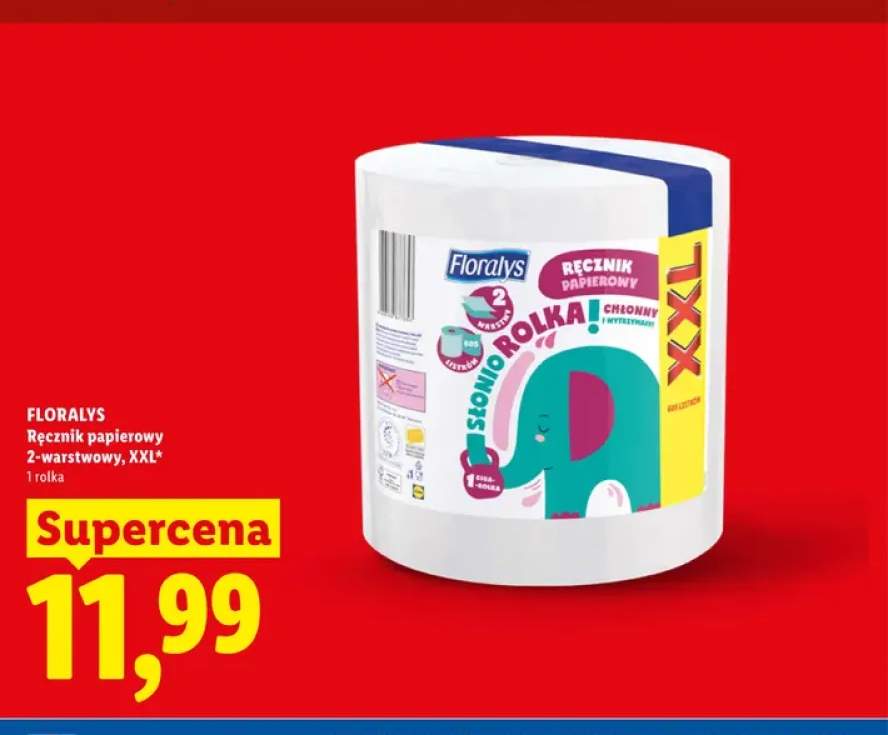 Ręcznik papierowy 2-warstwowy XXL Floralys