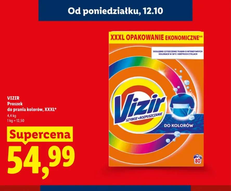 Proszek do prania kolorów XXXL Vizir