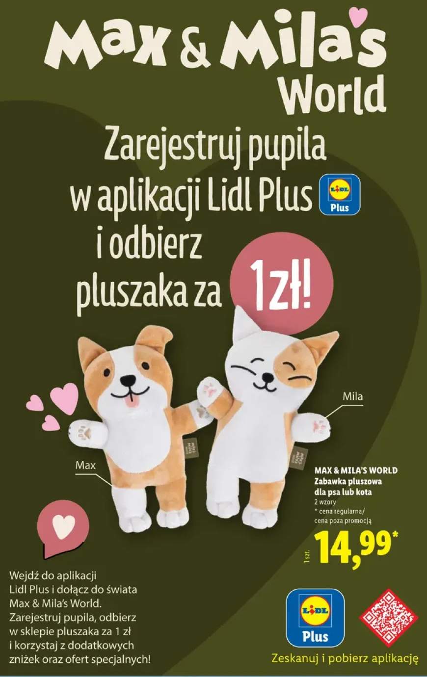 Zabawka pluszowa dla psa lub kota Max & Mila's World