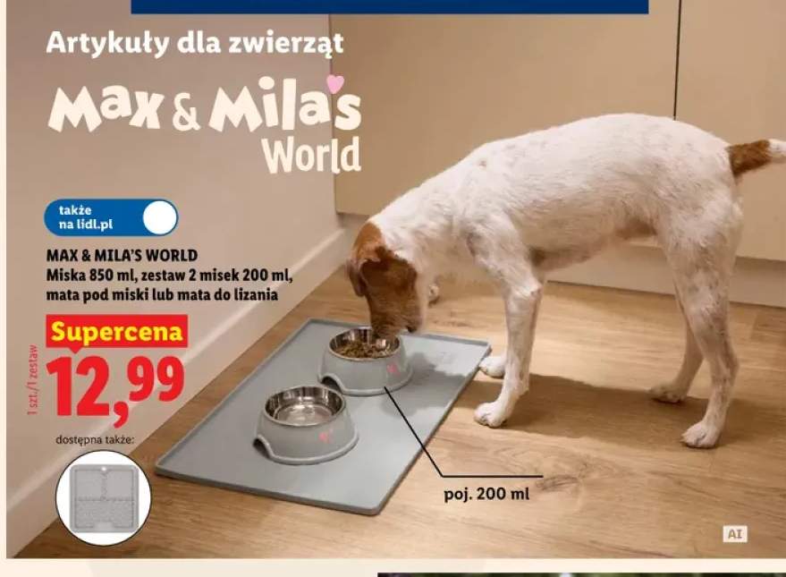 Zestaw 2 misek 200 ml Max & Mila's World +3 warianty