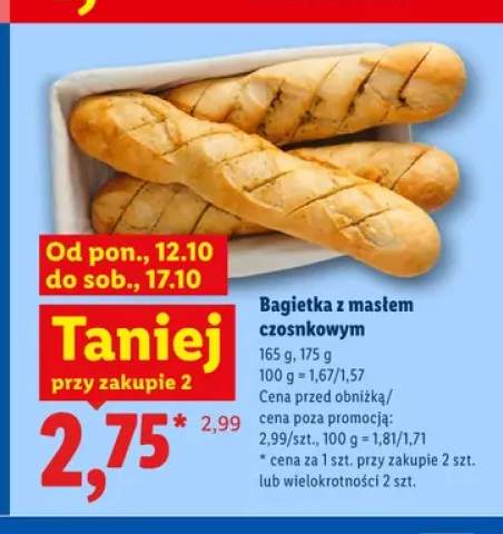Bagietka z masłem czosnkowym