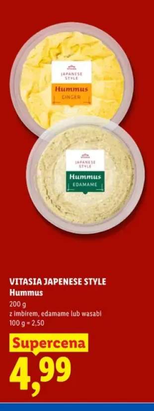 Hummus z imbirem Vitasia Japanese Style +2 warianty