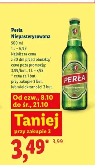 Piwo Perła Niepasteryzowana