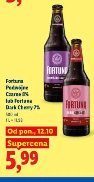 Piwo Fortuna Podwójne Czarne 8% +1 wariant