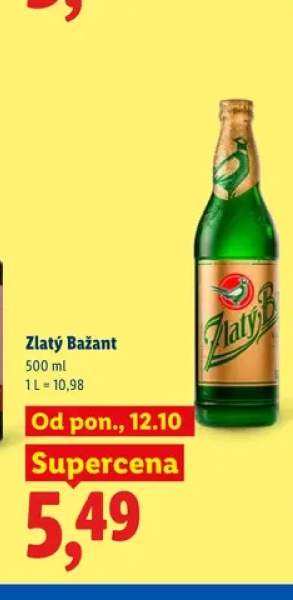 Piwo Zlatý Bažant
