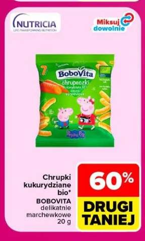 Chrupki kukurydziane BoboVita delikatnie marchewkowe