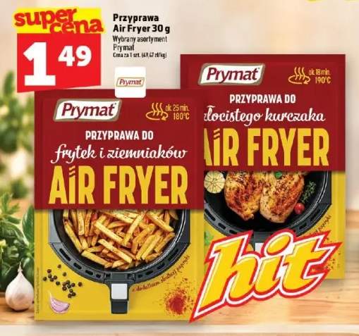 Przyprawa do frytek i ziemniaków Air Fryer Prymat +1 wariant