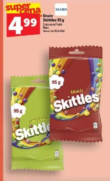 Draże Skittles Crazy Sours +1 wariant