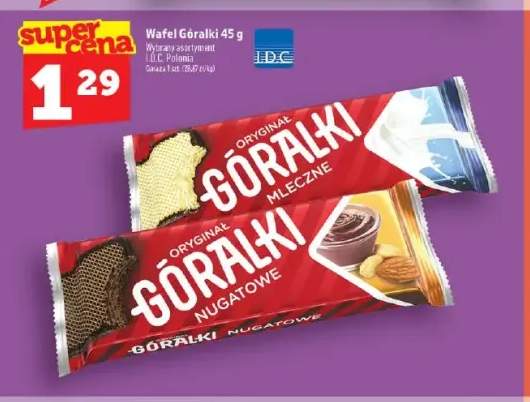 Wafel Góralki mleczne +1 wariant