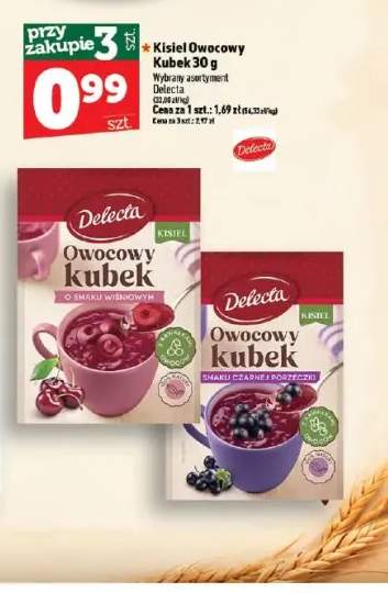 Kisiel Owocowy Kubek o smaku wiśniowym Delecta +1 wariant