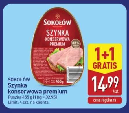Szynka konserwowa premium Sokołów