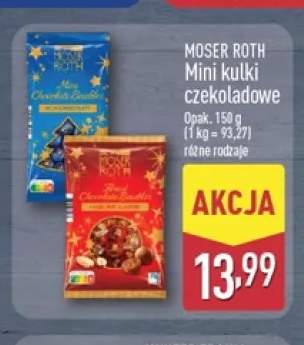 Mini kulki czekoladowe mleczne Moser Roth +1 wariant