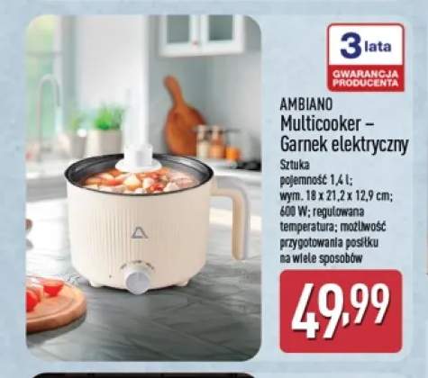 Multicooker – garnek elektryczny Ambiano