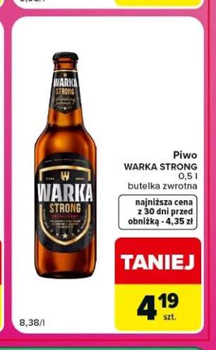 Piwo Warka Strong