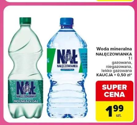 Woda mineralna gazowana Nałęczowianka +2 warianty