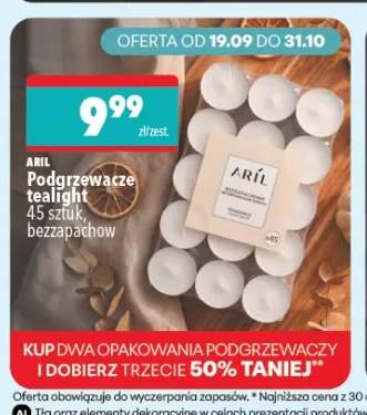 Podgrzewacze tealight bezzapachowe Aril