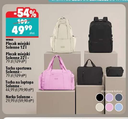 Plecak miejski Solenne 12 l Wings +4 warianty